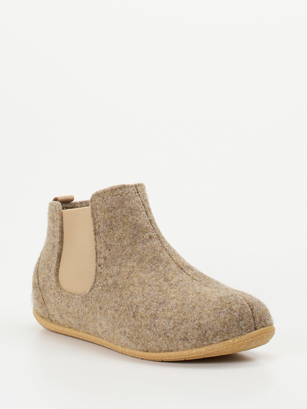 Rohde – Chelsea-Hausschuh aus Wollfilz Beigebraun