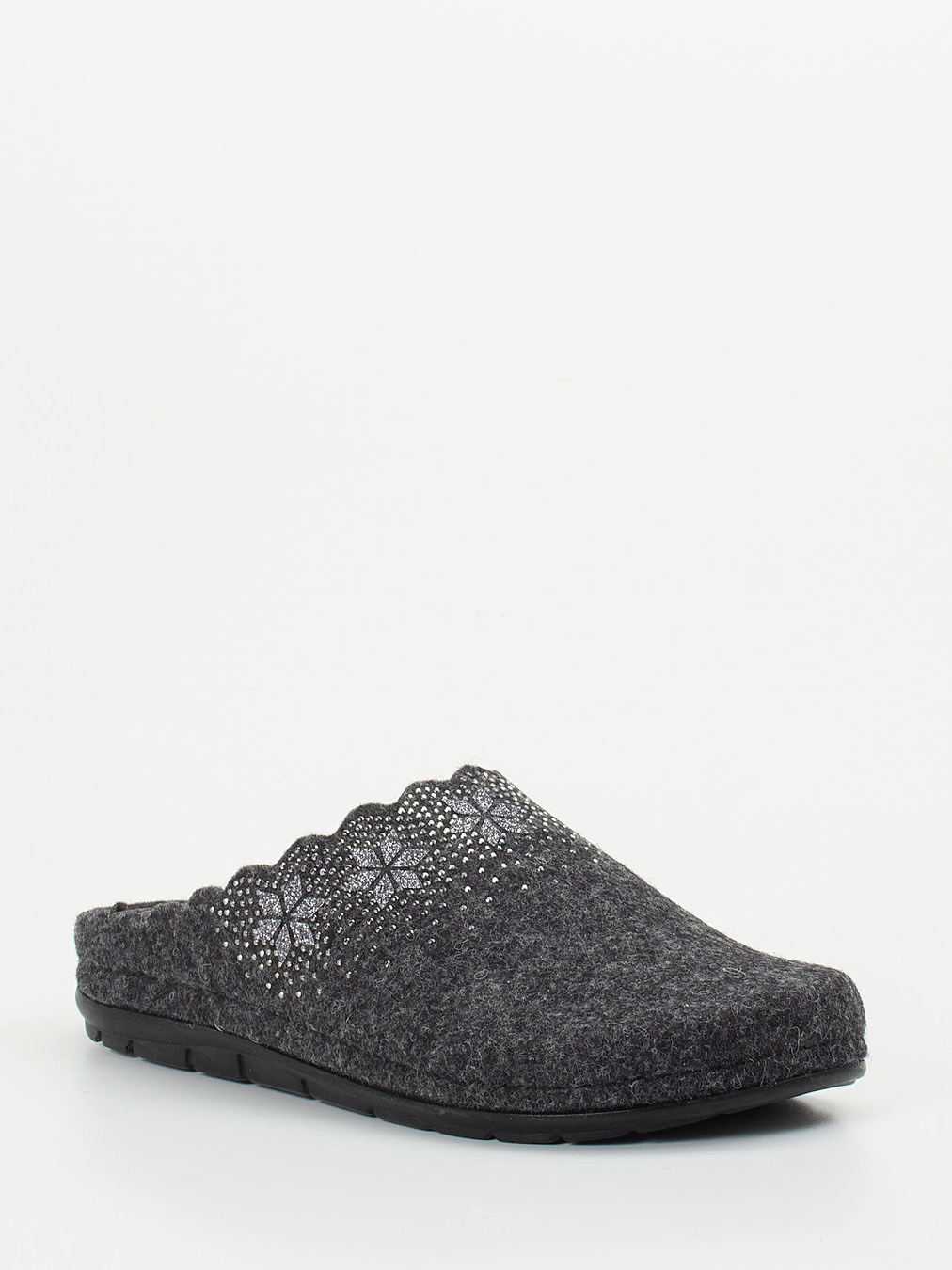 Rohde – Pantoffeln aus Filz Anthrazitgrau
