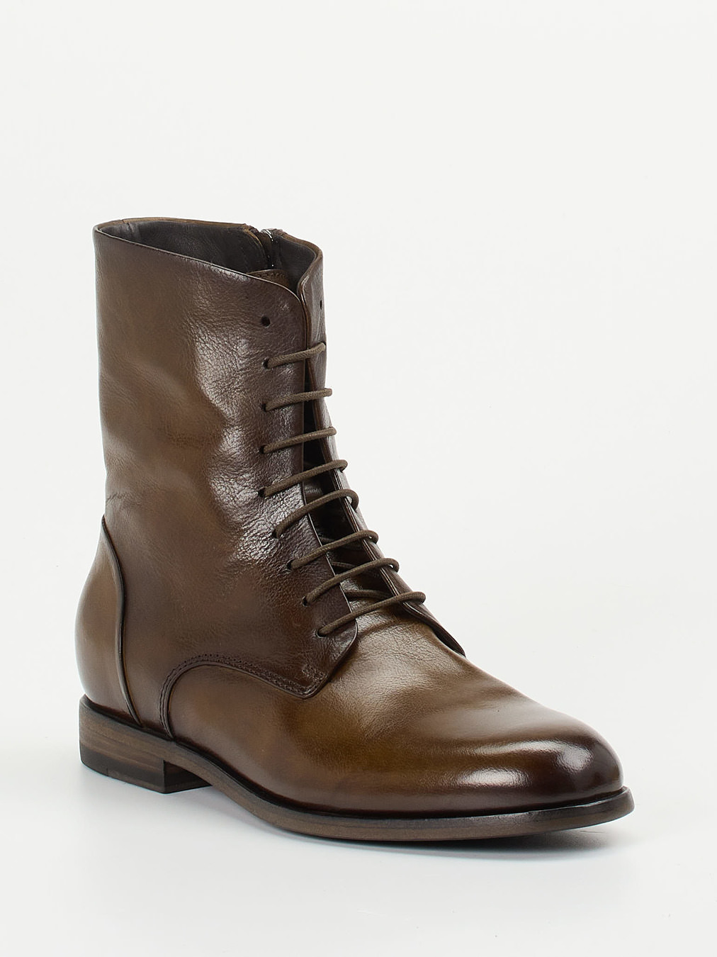 Pantanetti – Schnürboots aus Büffelleder Dunkelbraun