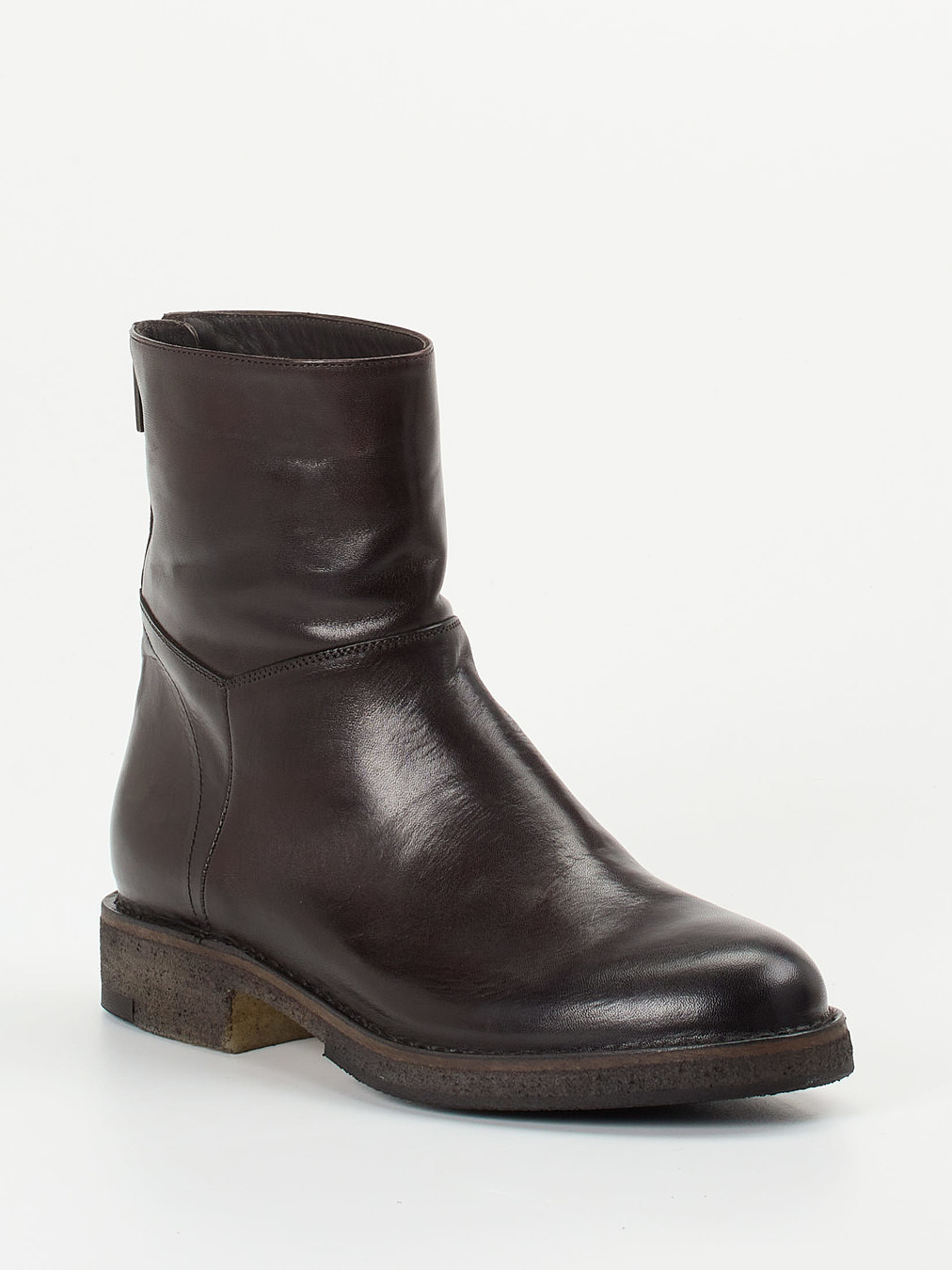 Pantanetti – Reißverschluss-Stiefelette aus Cordovanleder