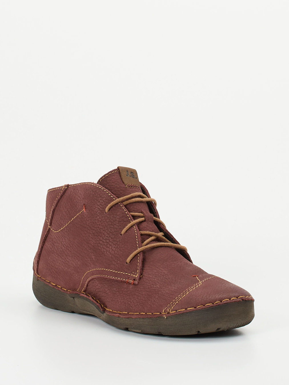 Josef Seibel – Schnürschuhe aus Nubukleder rostbraun