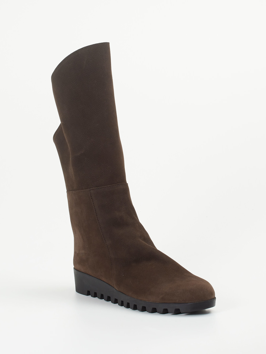 Arche – Keilabsatzstiefel aus Nubukleder braun