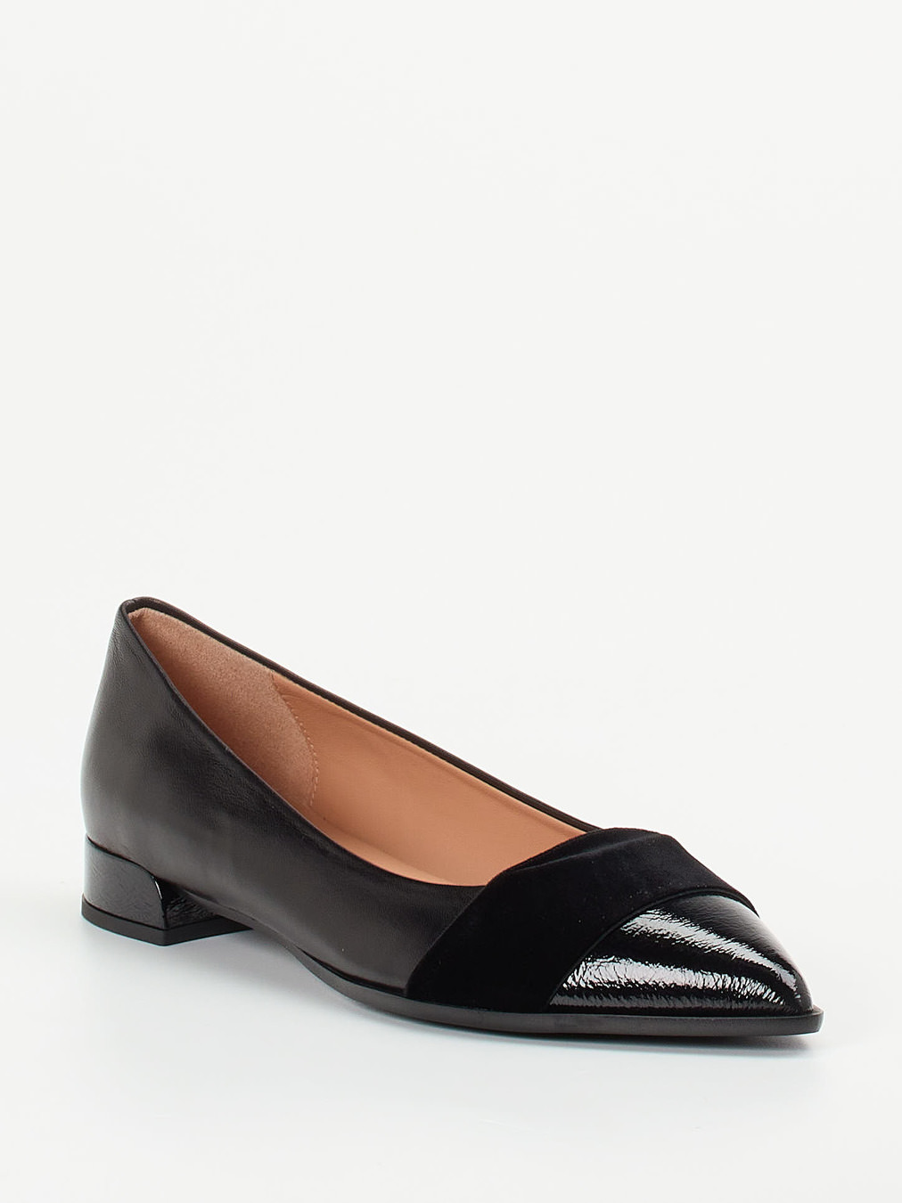 Andrea Puccini – Spitzballerinas aus Lammleder schwarz