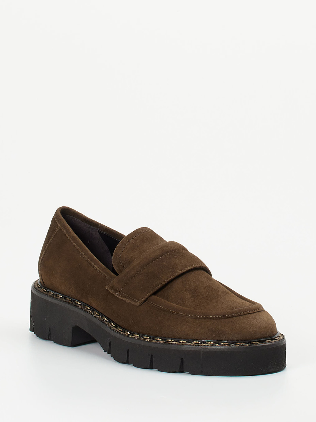 Mannori – Loafer aus Veloursleder in Braun