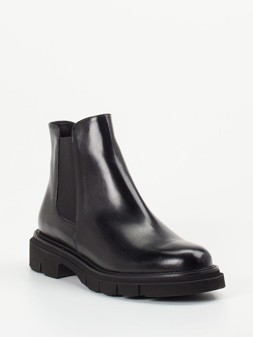 Mannori – Chelsea Boots aus Kalbleder Schwarz