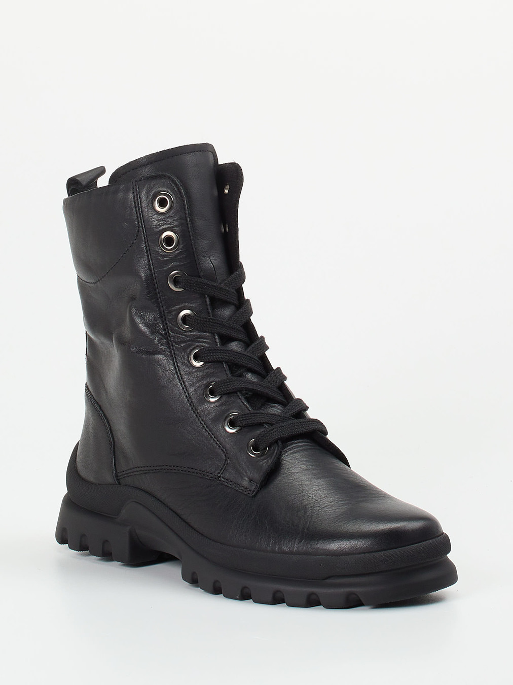 Semler – Schnürstiefelette aus Kalbleder schwarz