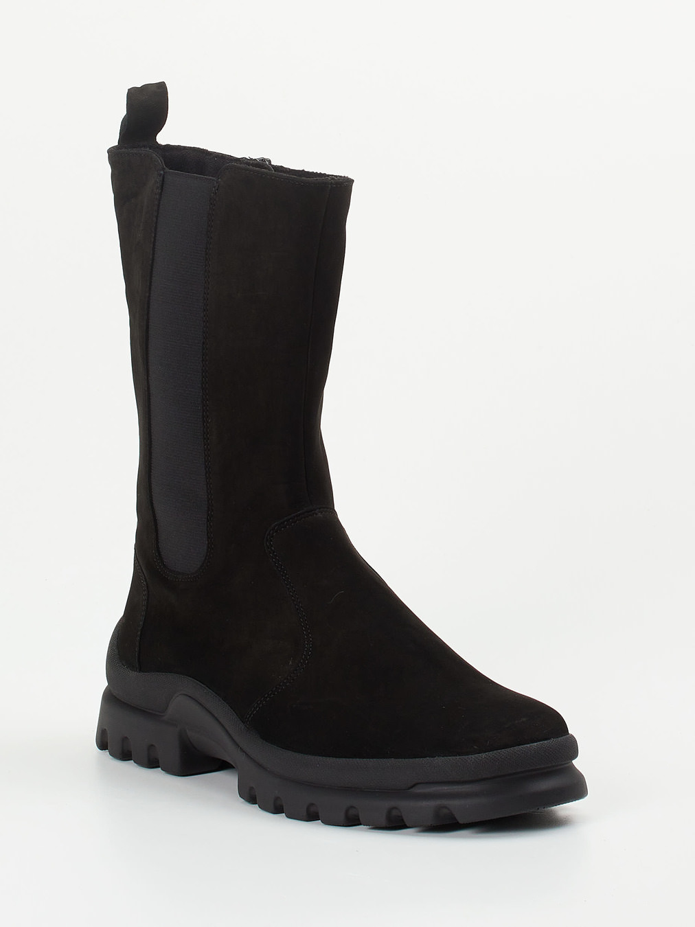 Semler – Chelsea-Stiefel aus Nubukleder schwarz