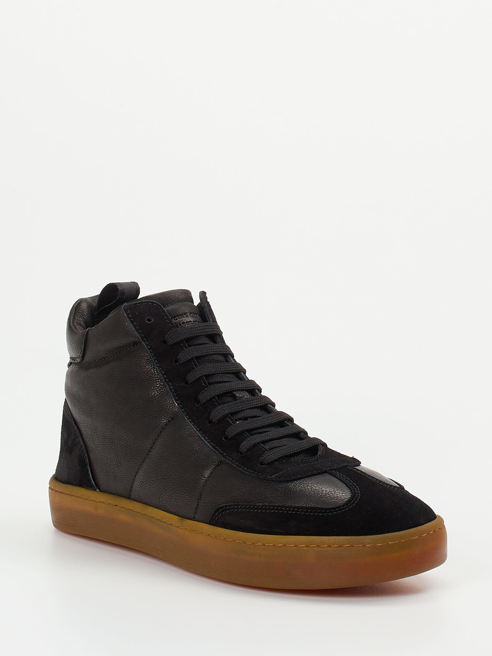 Officine Creative – High-Top Sneaker aus Kalbleder schwarz