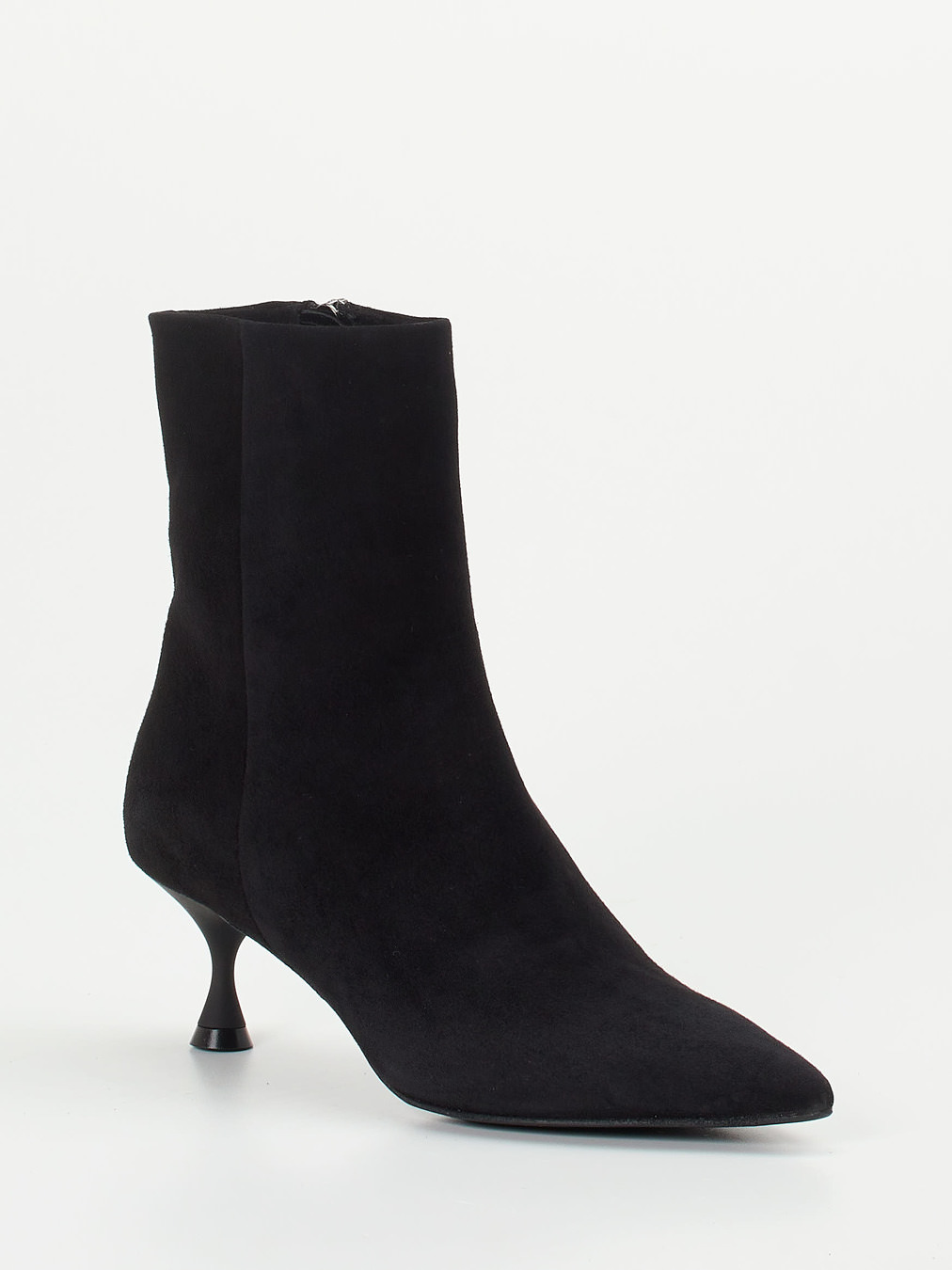 Konstantin Starke – Stiefelette aus Veloursleder Schwarz