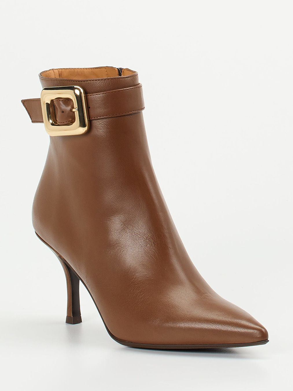 Andrea Puccini – Ankle Boots aus Lammleder braun