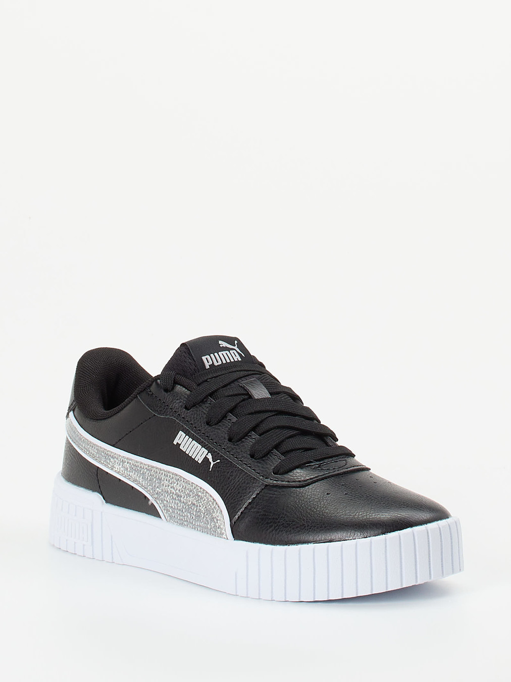 Puma – Sneaker aus Synthetikleder Schwarz