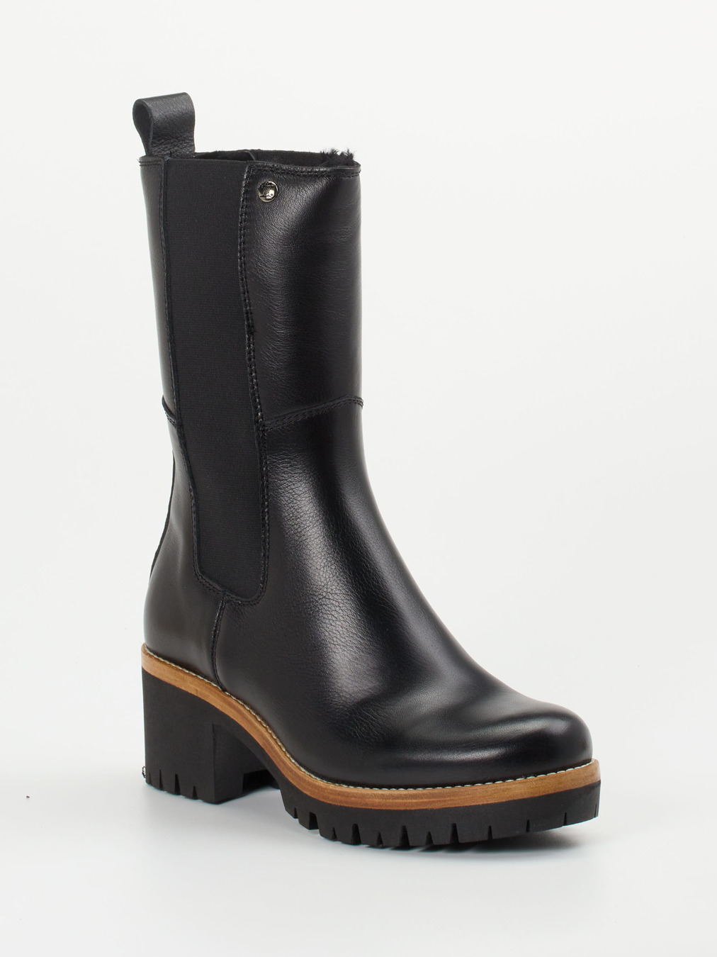 Panama Jack – Chelsea Boots aus Fettleder schwarz