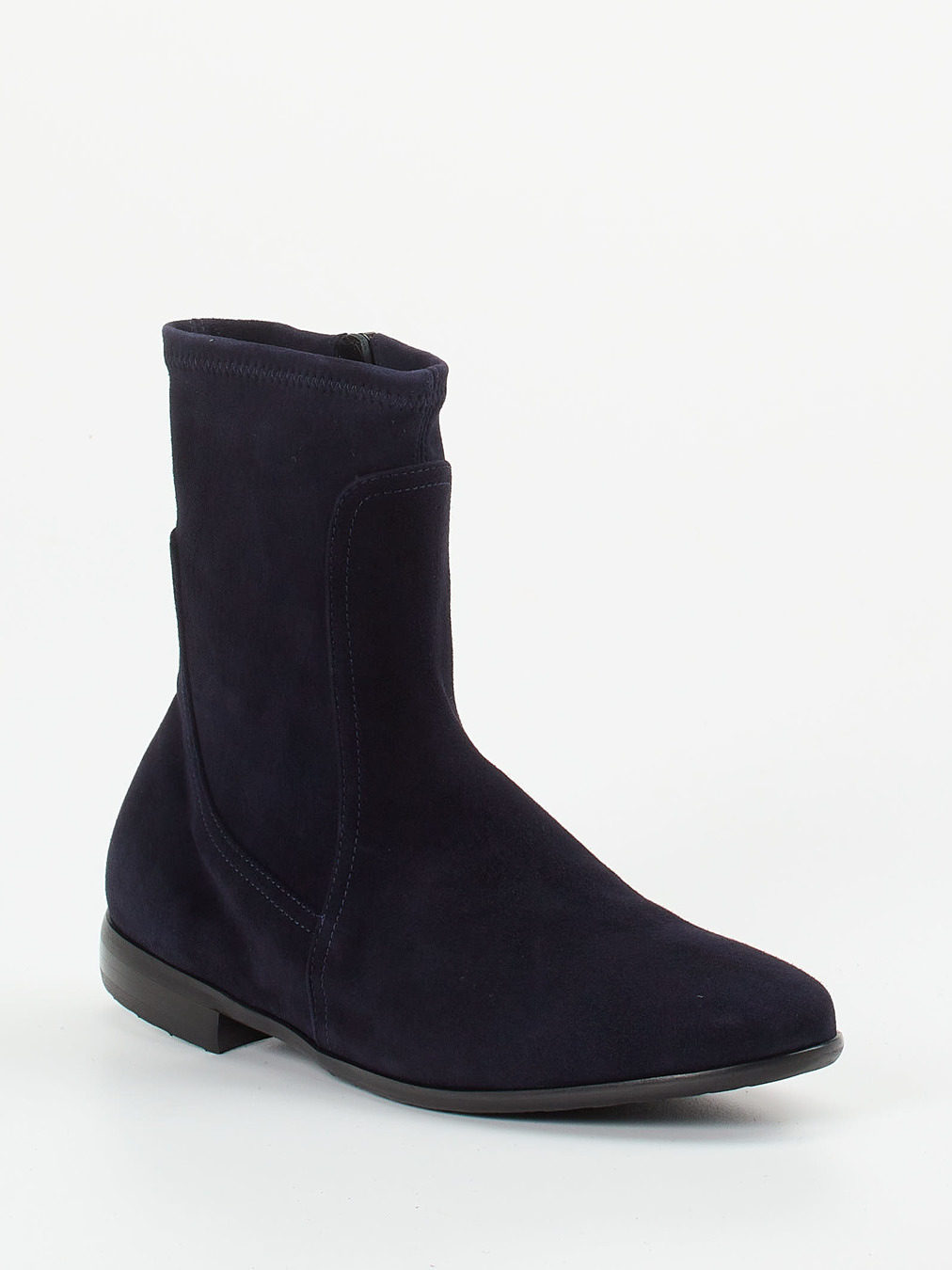 Truman's – Stiefeletten aus Veloursleder Dunkelblau