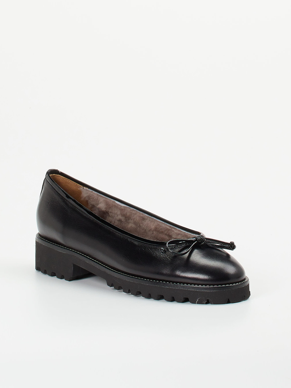 Mannori – Ballerinas aus Lackleder Schwarz