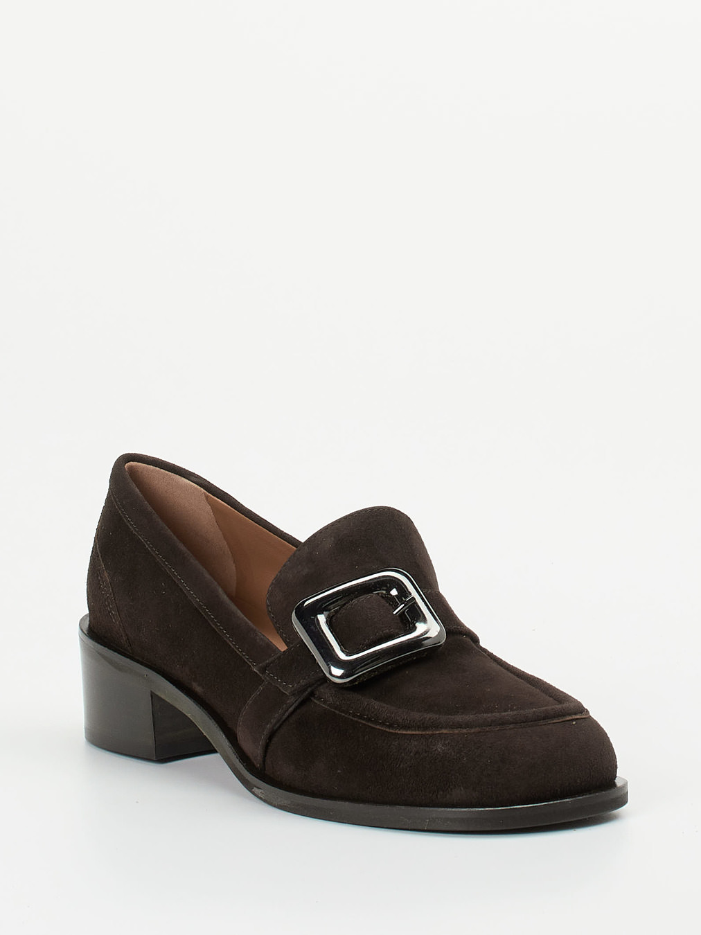 Andrea Puccini – Loafer aus Veloursleder Dunkelbraun