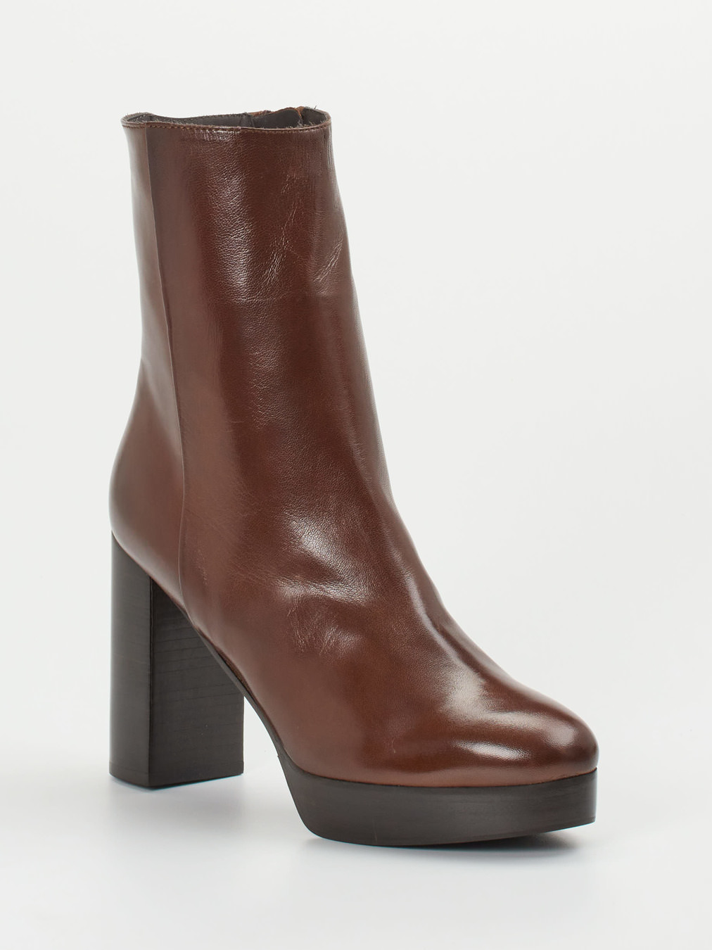 Konstantin Starke – Plateau-Stiefelette aus Lammleder Braun