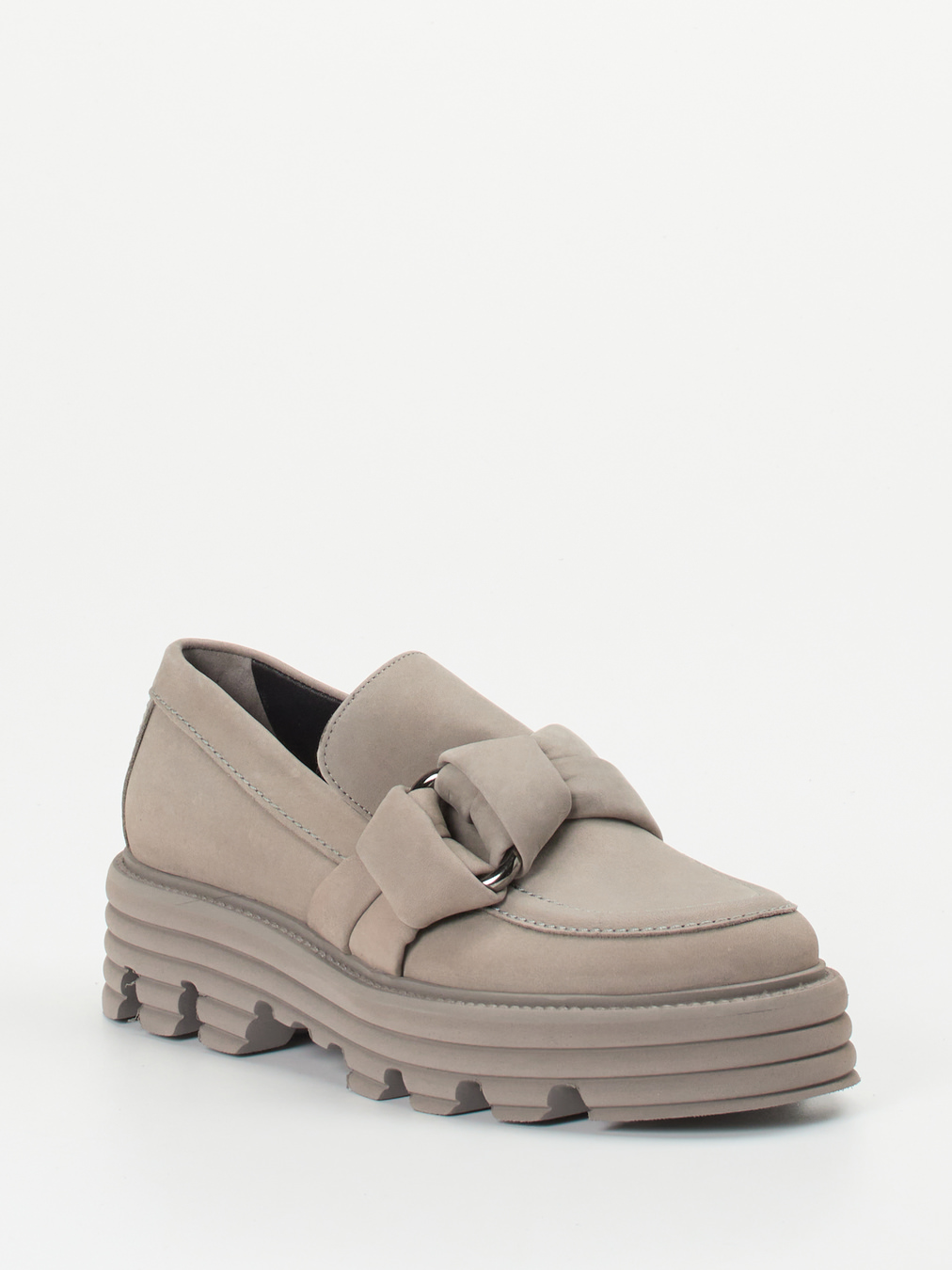 Kennel & Schmenger – Chunky Loafer aus Nubukleder Taupe