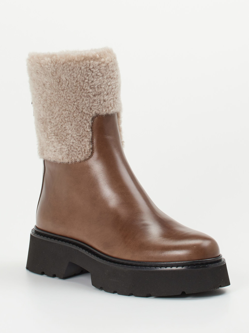 Homers – Stiefeletten aus Lammleder in Braun