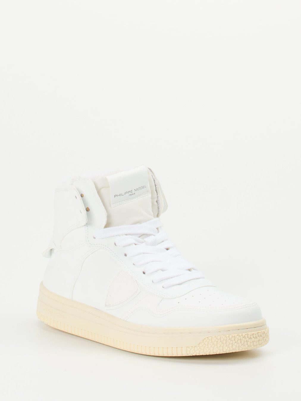 Philippe Model – High-Top Sneaker aus veganem Leder Weiß
