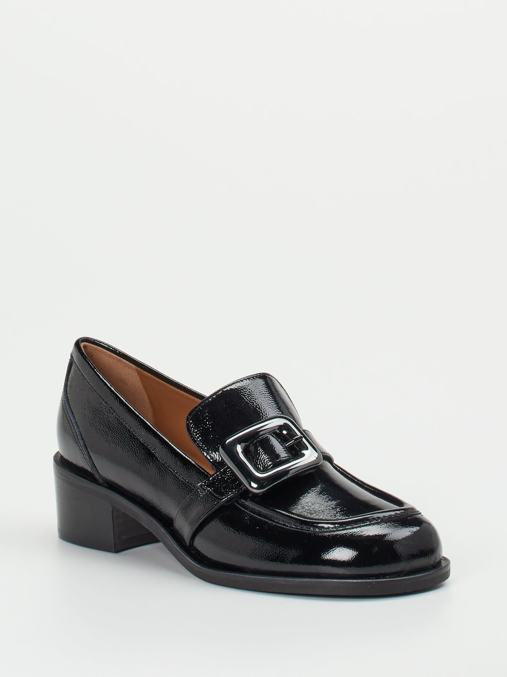 Andrea Puccini – Loafer aus Lackleder Schwarz