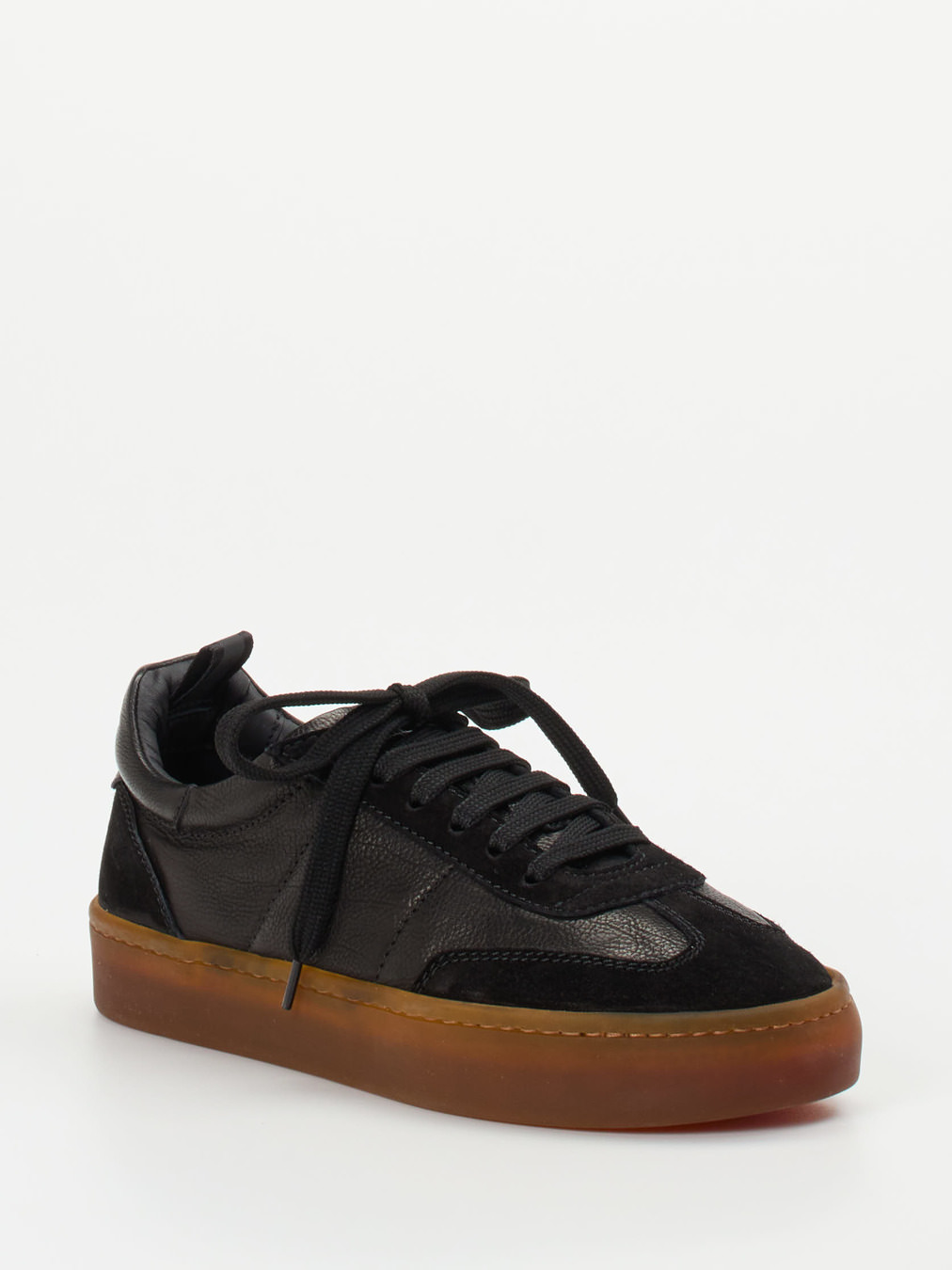 Officine Creative – Sneaker aus Veloursleder Schwarz