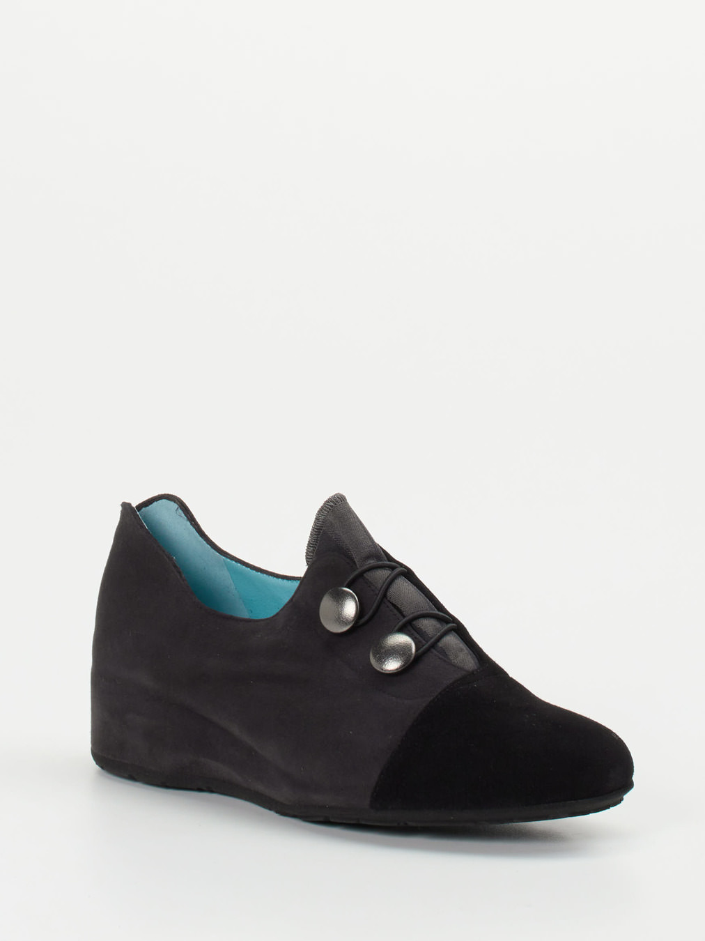 Thierry Rabotin – Keilhalbschuh aus Veloursleder schwarz