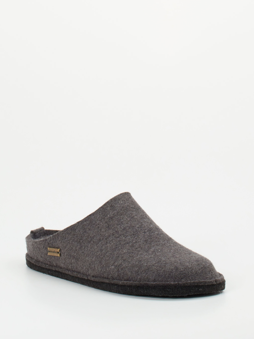 Haflinger – Filzpantoffeln aus Wolle in Anthrazit