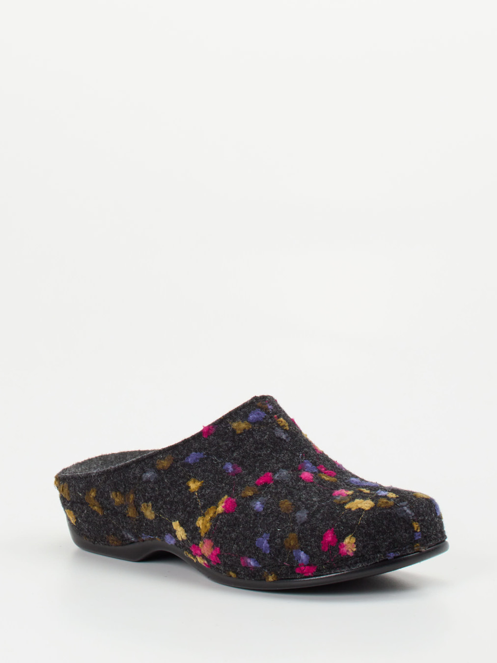 Berkemann – Filzclogs aus Wollfilz in Anthrazitgrau