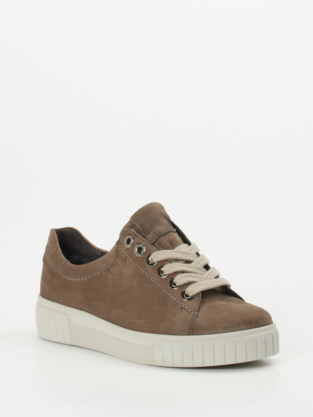 Semler – Sneaker aus Nubukleder in Taupe