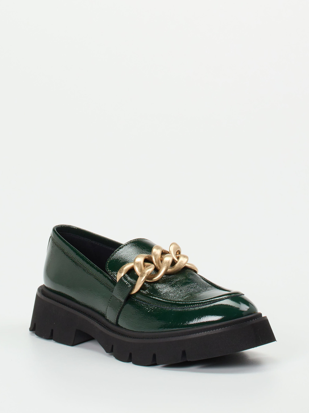 Konstantin Starke – Chunky-Loafer aus Lackleder grün