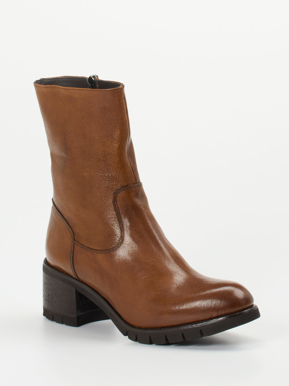 Konstantin Starke – Stiefelette aus Känguruleder cognacbraun