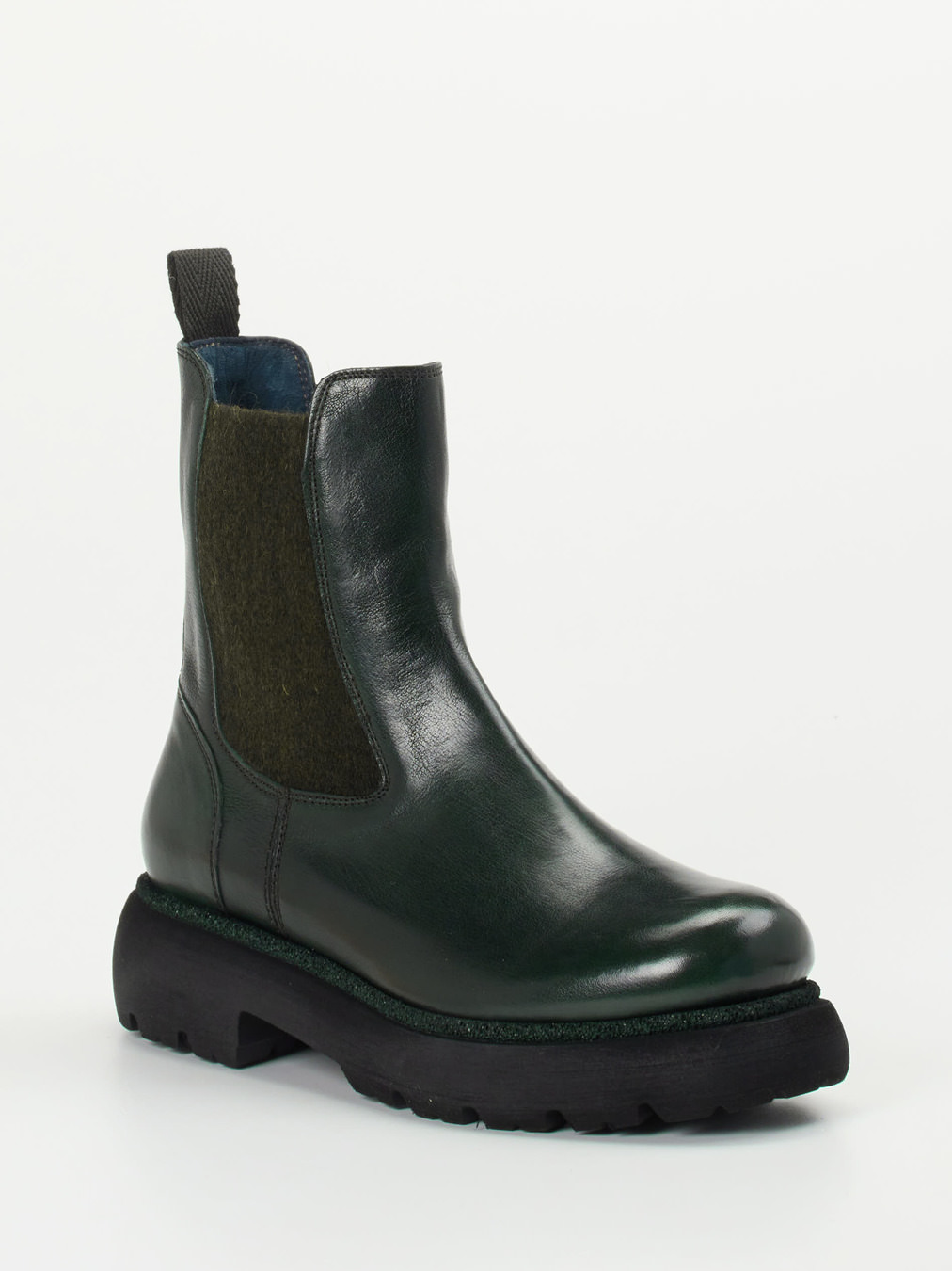 Konstantin Starke – Chelsea Boots aus Känguruleder grün