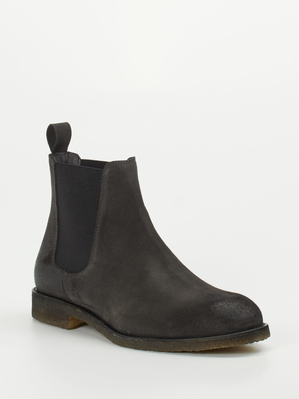 Konstantin Starke – Chelsea Boots aus Veloursleder Grau