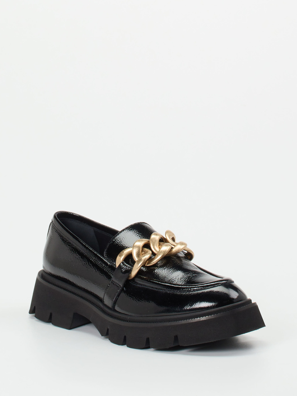 Konstantin Starke – Chunky Loafer aus Lackleder Schwarz