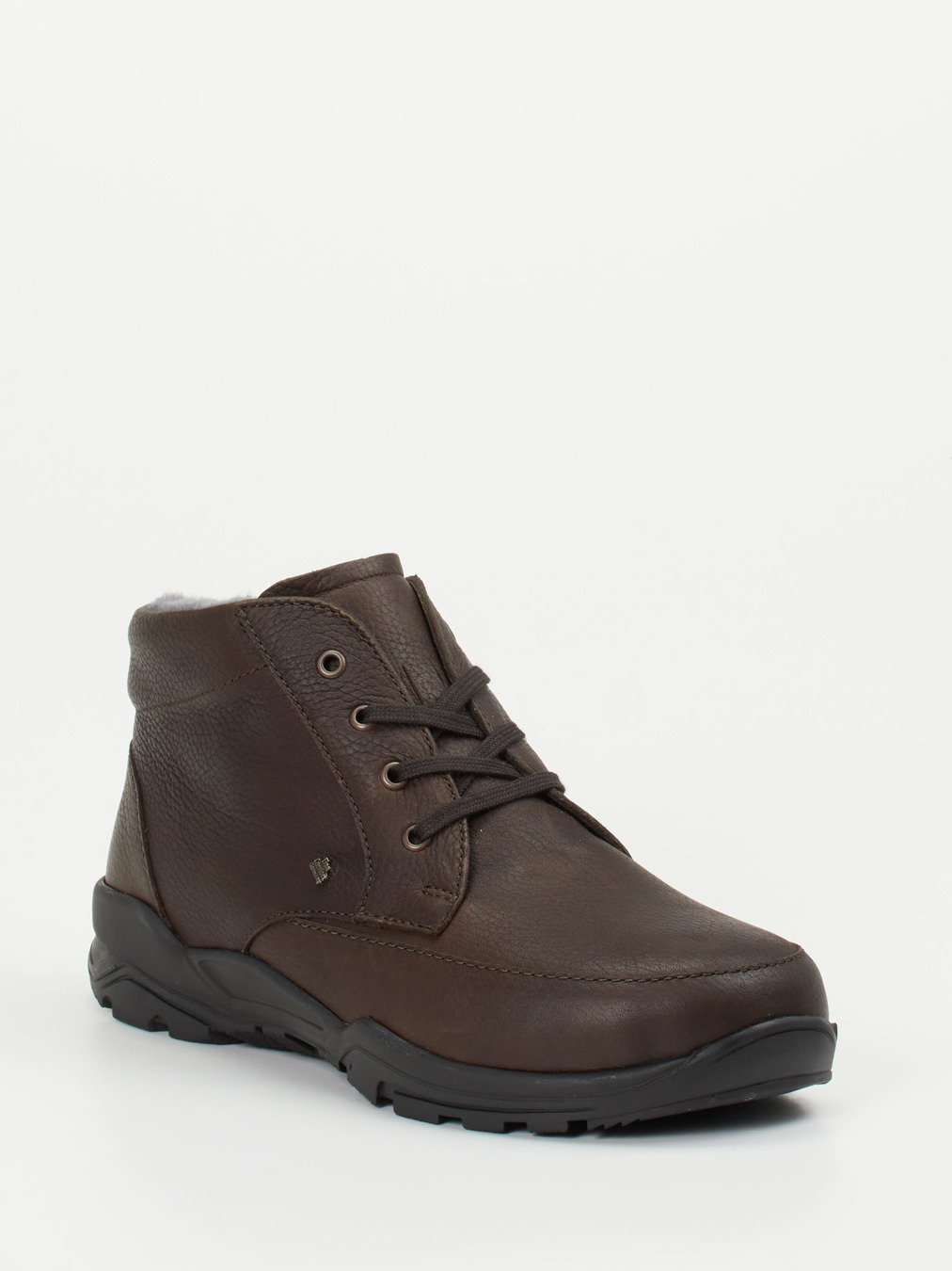 Finn Comfort – Stiefeletten aus Fettleder Dunkelbraun