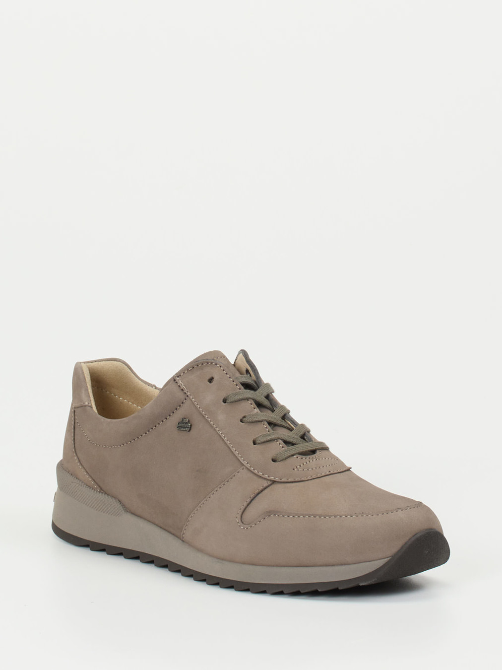 Finn Comfort – Komfort-Sneaker aus Nubukleder Taupe