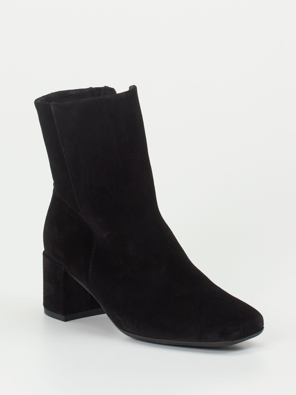 Gabor Comfort – Stiefelette aus Veloursleder Schwarz