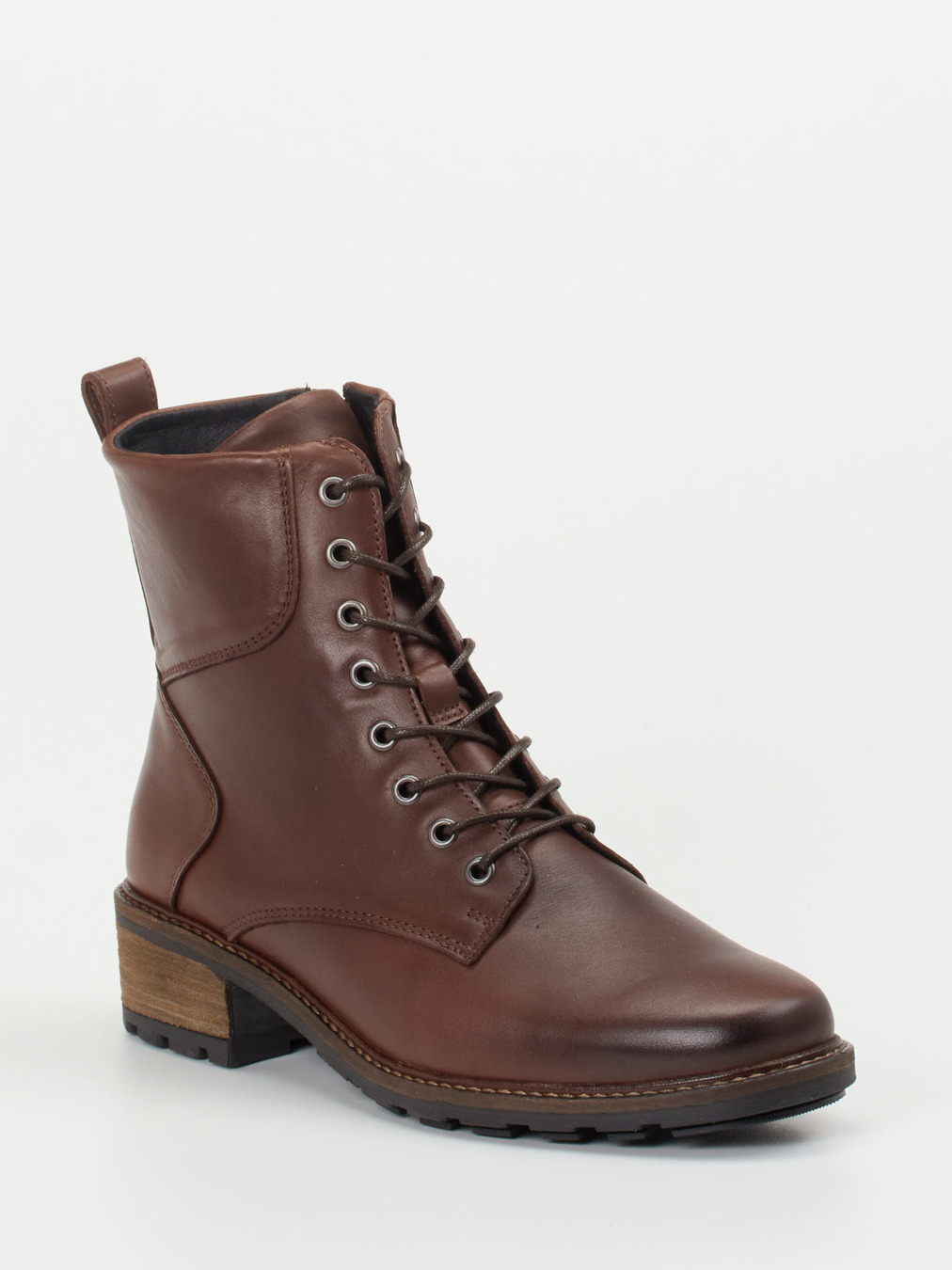 Solidus – Schnürboots aus Kalbleder dunkelbraun