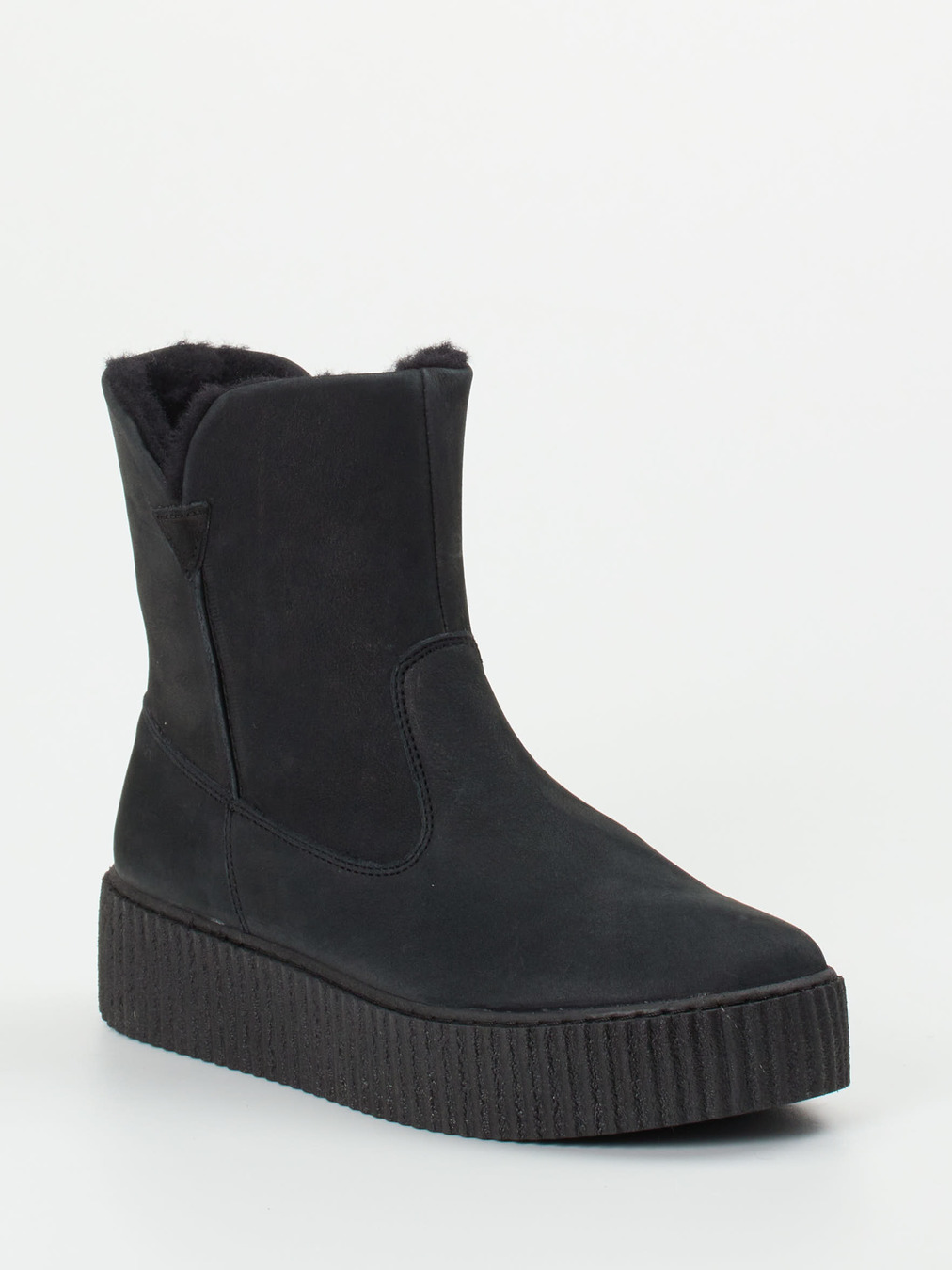 Werner – Stiefelette aus Nubukleder schwarz