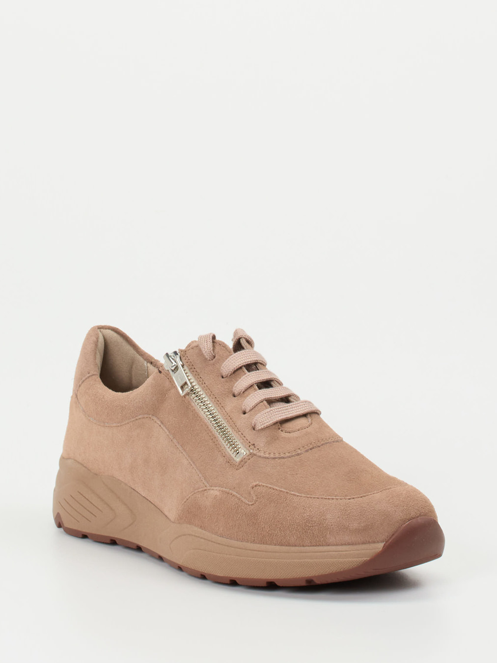 Solidus – Komfort-Sneaker aus Veloursleder rosé