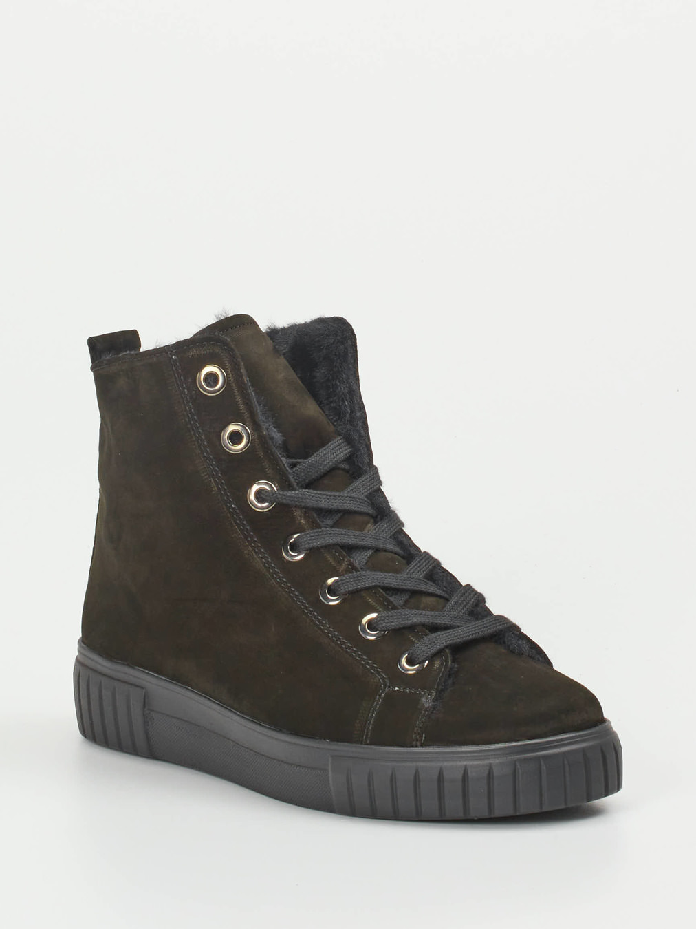 Semler – Stiefelette aus Nubukleder in Schwarz