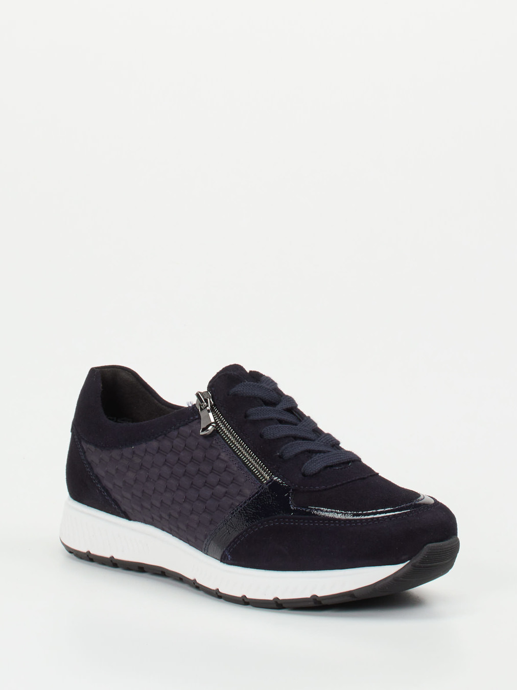 Semler – Komfort-Sneaker aus Veloursleder Dunkelblau