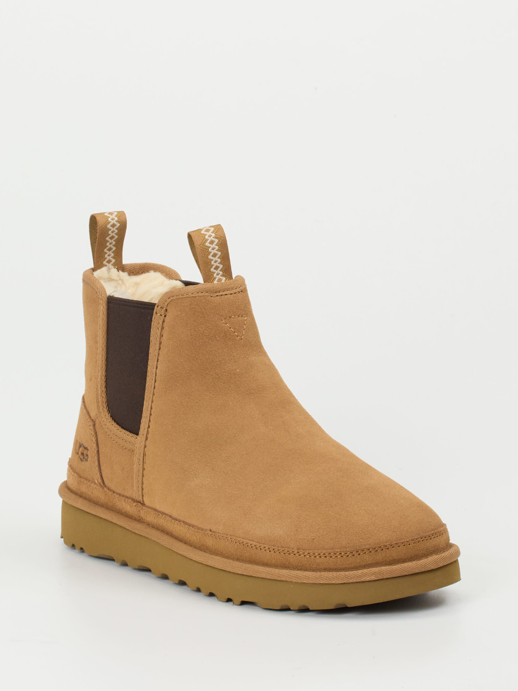 UGG – Chelsea Boots aus Veloursleder karamellbraun