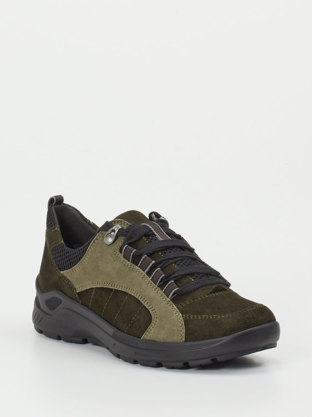 Semler – Komfort-Sneaker aus Veloursleder olivgrün