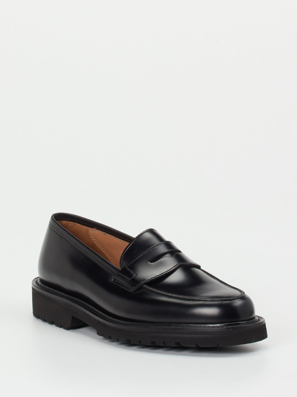 Crockett & Jones – Loafer aus Kalbleder schwarz