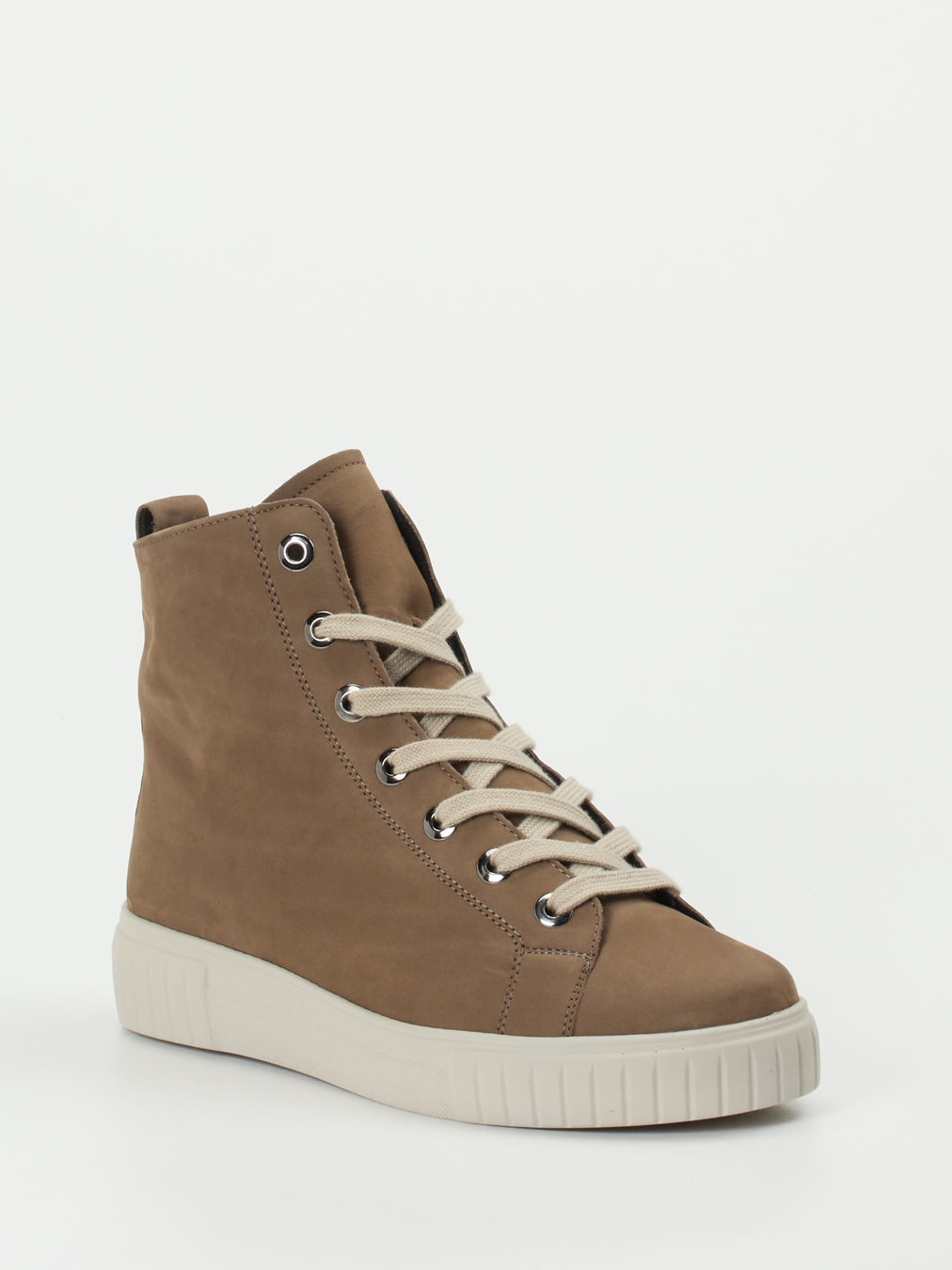 Semler – High-Top Sneaker aus Nubukleder Braun