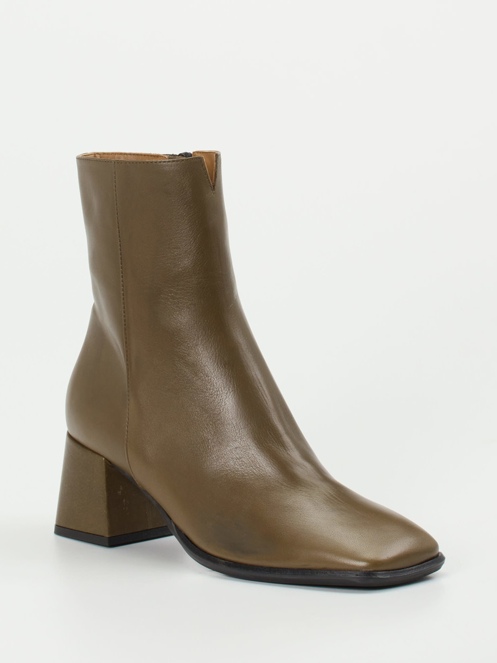 Maripé – Stiefelette aus Kalbleder olivbraun