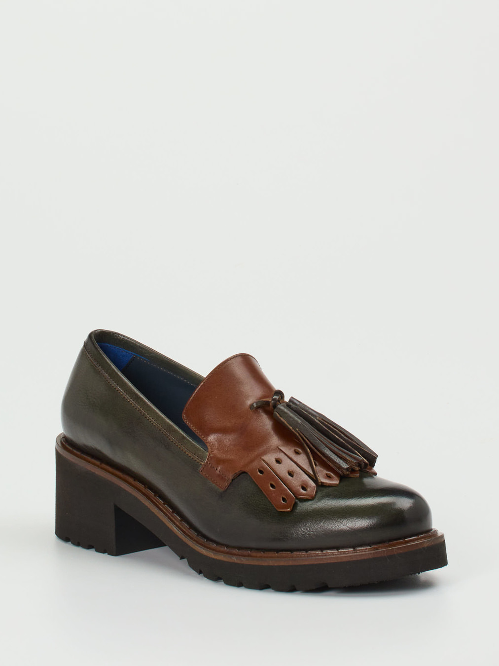 Konstantin Starke – Tassel Loafer aus Büffelleder Grün