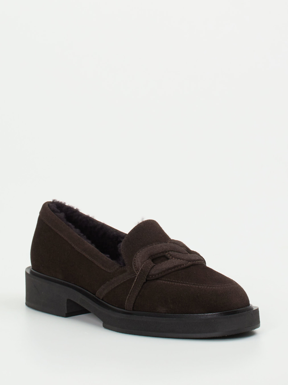 Unützer – Loafer aus Veloursleder Dunkelbraun