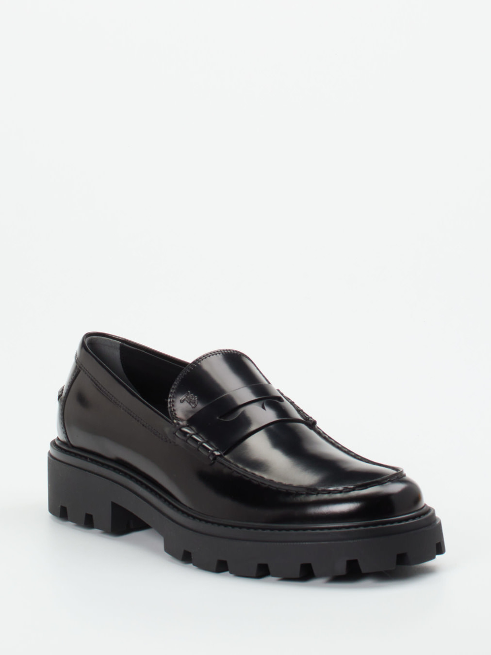 Tod's – Loafer aus Hochglanzleder Schwarz